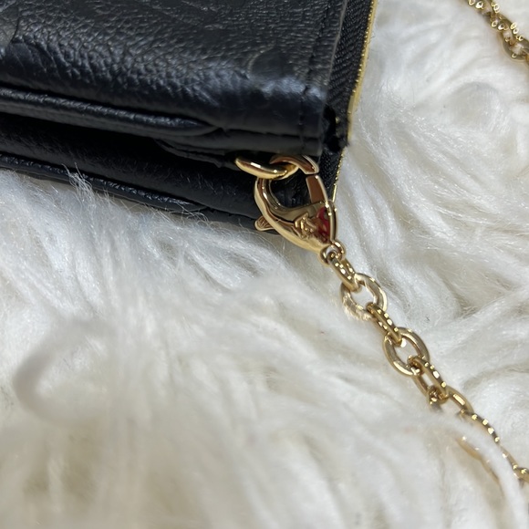 Authentic Louis Vuitton Double Pochette Empriente Noir - Picture 8 of 14